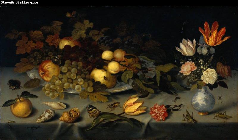 AST, Balthasar van der Still Life with Fruit and Flowers